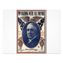 1920 Harding Custom Invitations