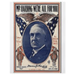 1920 Harding Personalized Flyer