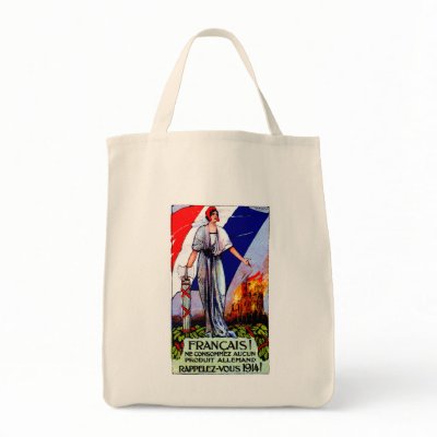 1920 No German Products Poster Canvas Bags by historicimage
