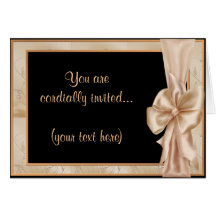 1920 Party Invitation (Black & Gold) Card