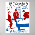 1920 Vintage Caricature Argentina Sheet Music Poster