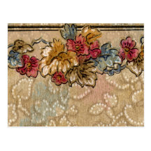 1920 Wallpaper Floral Border Card (32) Post Cards
