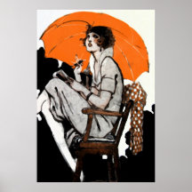 1920s Flapper Fashion Poster
