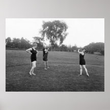 1920s Golf Fashion Poster