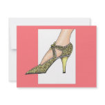 1920s High Heeled Shoe Invites