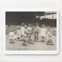 1920's Kids Playing on Major League Baseball Field Mousepad