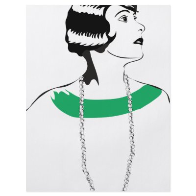 1920's Lady Full Color Flyer by retro_blush