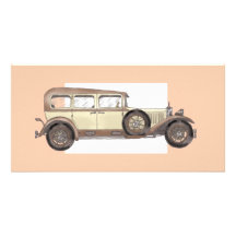 1920s Mercedes Limousine Customized Photo Card