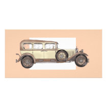 1920s Mercedes Limousine Customized Photo Card