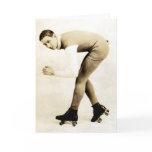 1920s Roller Skater Card