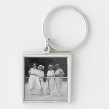 1920s Tennis Fashion Keychains