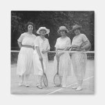 1920s Tennis Fashion Refrigerator Magnet