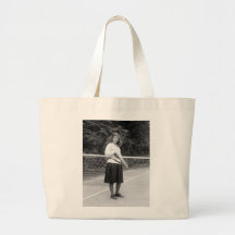 1920s Tennis Style Canvas Bag
