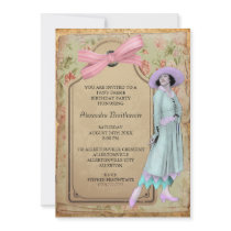 1920's Theme Birthday Party Invitation