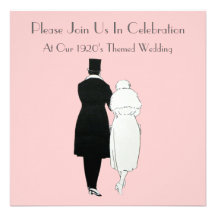 1920's Themed Wedding Invitations