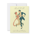 1920's Themed Wedding R.S.V.P. Cards invitations