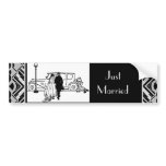 1920's Vintage Bride & Groom bumper stickers