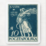 1921 10m Polish Postage Stamp Mousepads
