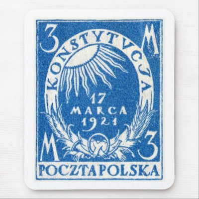 1921 3m Polish Postage Stamp by historicimage