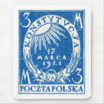 1921 3m Polish Postage Stamp mousepads
