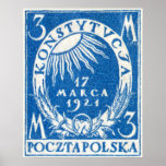 1921 3m Polish Postage Stamp