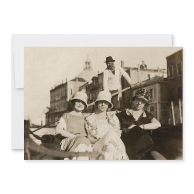 1921 Girlfriends in Venice Personalized Invite by historicimage