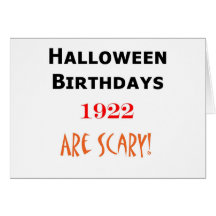 1922 halloween birthday card