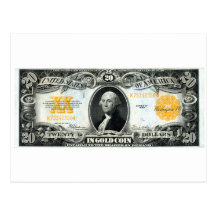 1922 US Gold Certificate Post Cards