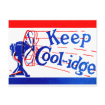1924 Keep Coolidge Post Card
