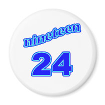 1924 Nineteen 24 Refrigerator Magnet