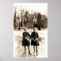 1925 Girlfriends Ice Skating