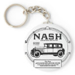 1925 Nash Automobile Advertisement Keychain