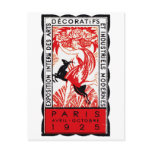 1925 Paris Art Deco Poster Post Card