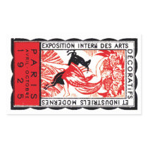 1925 Paris Art Deco Poster Rectangle Sticker