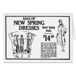1925 Spring Dresses and Coats AD Card