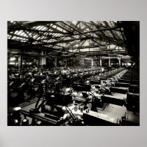 1925 Testing Automobile Motors Posters