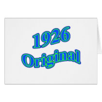 1926 Original Blue Green Card