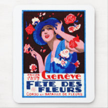 1927 Geneva Flower Show Poster Mousepad