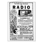 1927 vintage radio advertisement Card