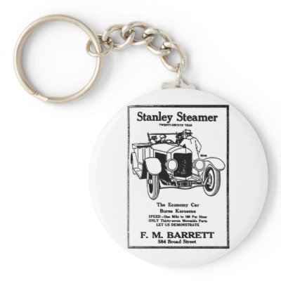 1928 Stanley Steamer Ad Keychain by Jakestuff