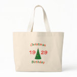 1929 Christmas Birthday Tote Bags