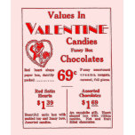 1929 vintage candy & chocolate illustration t-shirts