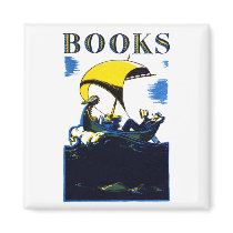 1930 Books Poster Fridge Magnets