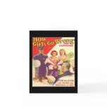 1930 HOW GIRLS GO WRONG Greeting Card