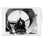 1930 Train inside Nevada Tunnel Pipe Cards