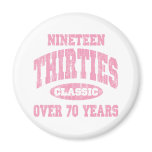 1930's Classic Birthday Fridge Magnets