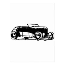 1930s Hotrod Post Card