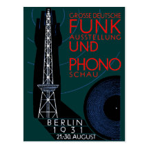 1931 German Radio and Music Expo Post Card