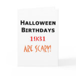 1931 halloween birthday cards