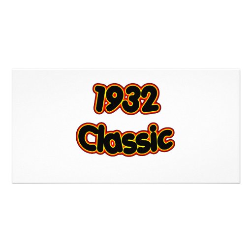 1932 Classic Personalized Photo Card